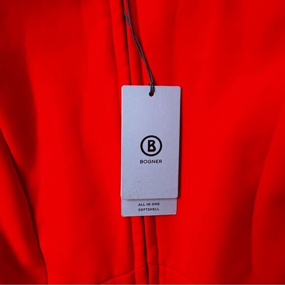 Bogner Talisha Padded Belted Ski Suit Bright Orange NWT US 10 Medium - Picture 6 of 15